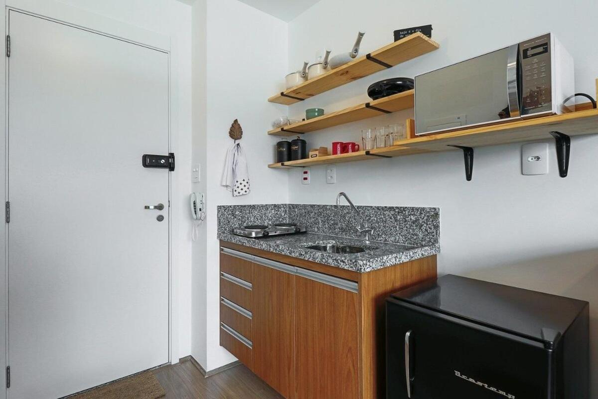 Aconchegante Studio No Bras Com Piscina/Metro Bras 圣保罗 外观 照片