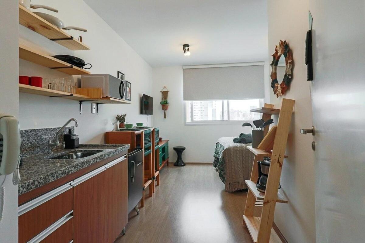 Aconchegante Studio No Bras Com Piscina/Metro Bras 圣保罗 外观 照片